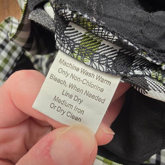 Men's Sub 70 Seventy Green & Black Check Golf Pants Trousers - Size 36 - Picture 9 of 9